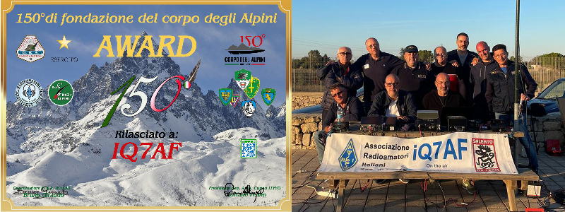 il field day di ARI Lecce per i 150 anni degli Alpini